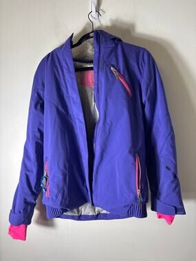 Spyder Purple Hooded Ski Coat Sz Sm